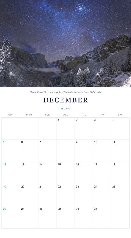 December: Yosemite on Christmas Night