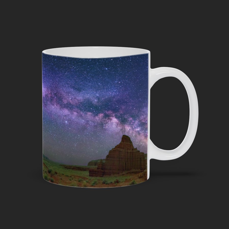 Milky Way over the Temples of the Sun and Moon Mug