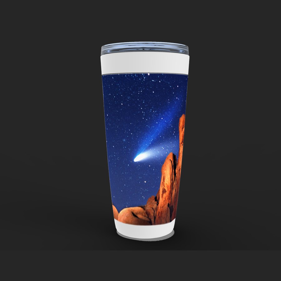 Comet Hale-Bopp over Joshua Tree Tumbler