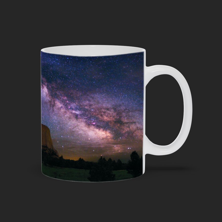 Devils Tower with the Milky Way Mug