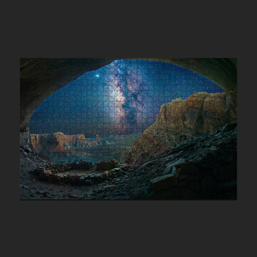 False Kiva with Jupiter and the Milky Way Puzzle