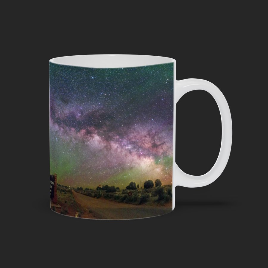 Milky Way and Green Airglow over Kodachrome Basin Mug
