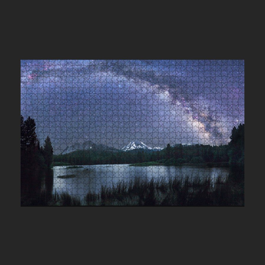 Milky Way Rising over Manzanita Lake Puzzle
