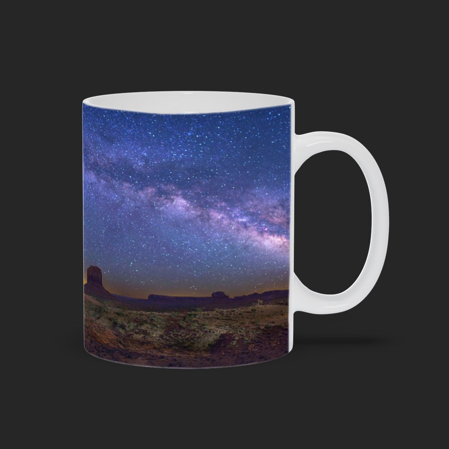 Galactic Arch over Monument Valley Mug