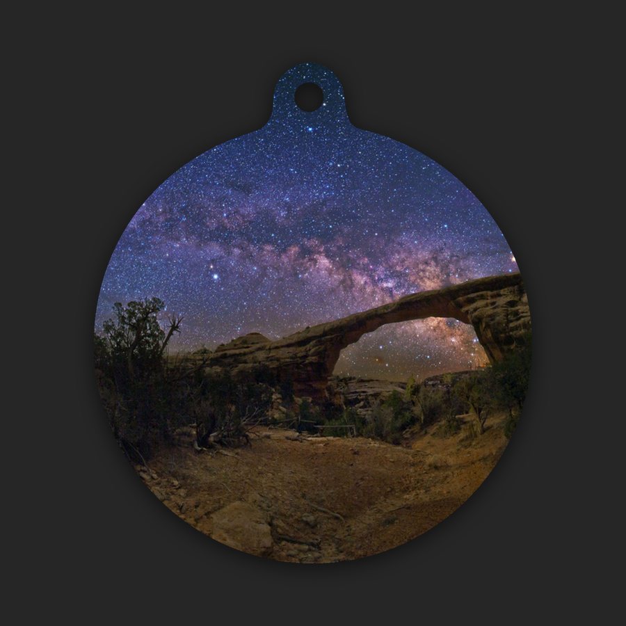 Milky Way Arch over Owachomo Bridge Ornament