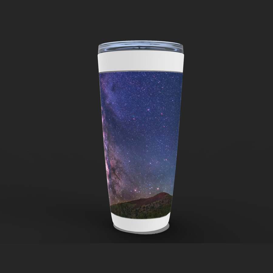 Milky Way over Sunset Crater Volcano Tumbler