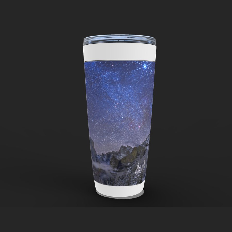 Yosemite on Christmas Night Tumbler