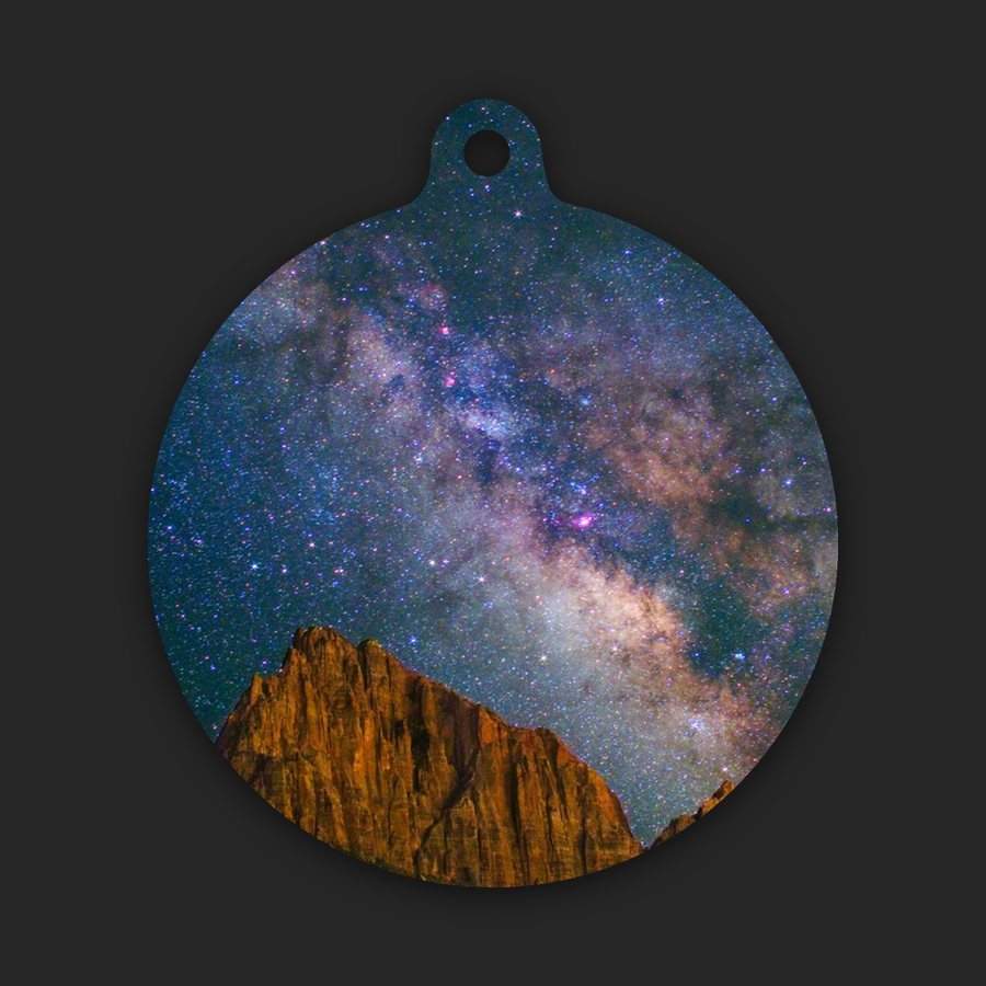 Milky Way Rising over Zion Ornament